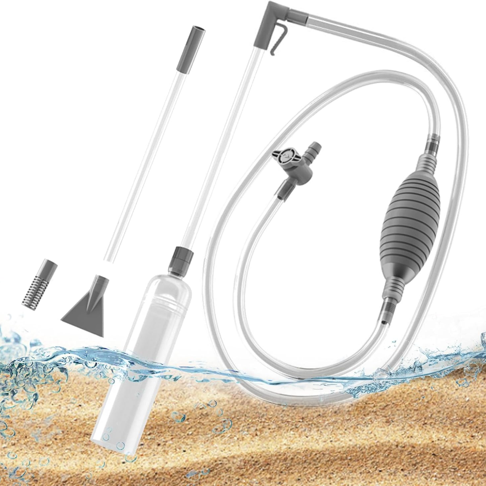 Marine Aquarium Water Change - Large Fish Tank Aquarium Siphon Vacuum