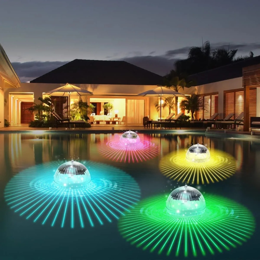 Marine Aquarium Water Change - Solar Floating Lights Swimming Pool Waterproof