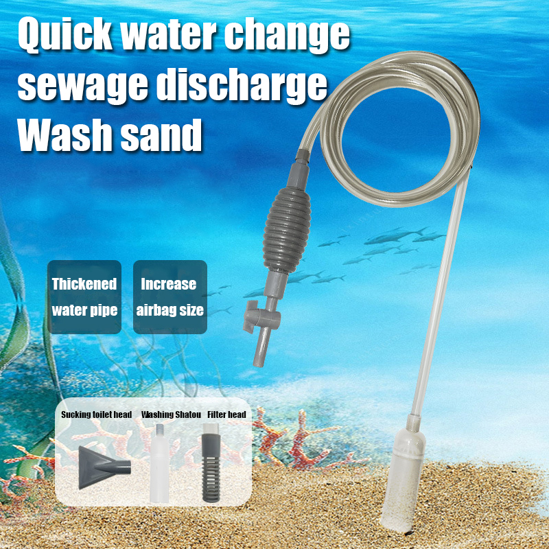 Marine Aquarium Water Change - New Fish Tank Water Changer Sand
