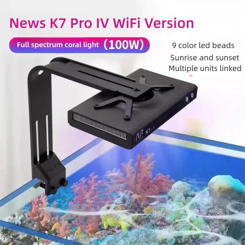 Marine Aquarium Led Lights - Noo-Psyche K7 Pro V4 WiFi Full