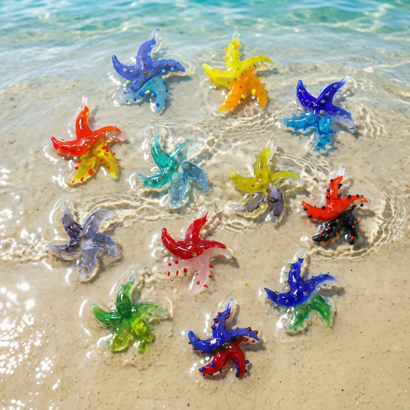Mini Glass Starfish Pendant Co - Marine Life Aquariums のレビューと価格