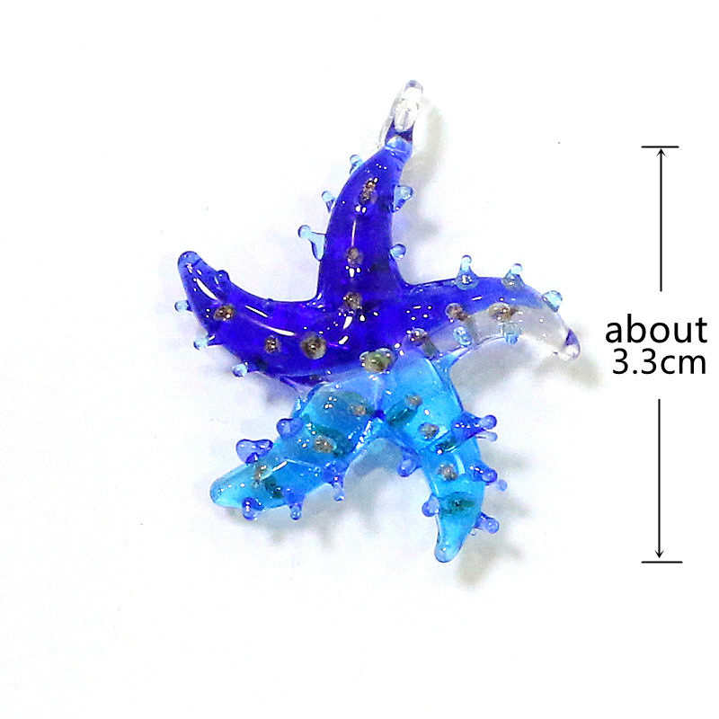 Mini Glass Starfish Pendant Co - Marine Life Aquariums のレビューと価格