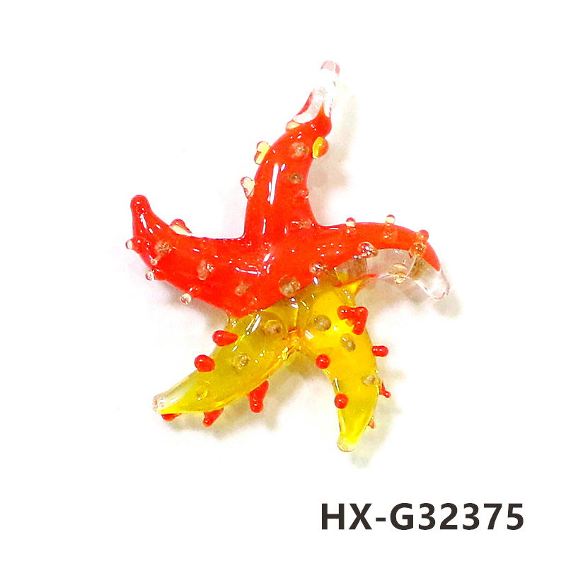 Mini Glass Starfish Pendant Co - Marine Life Aquariums のレビューと価格