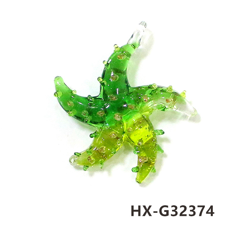 Mini Glass Starfish Pendant Co - Marine Life Aquariums のレビューと価格