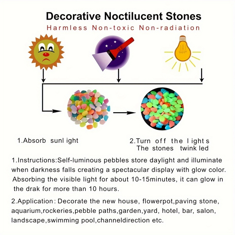 Glowing pebbles100-500pcsLumin - Marine Aquarium Tanks のレビューと価格