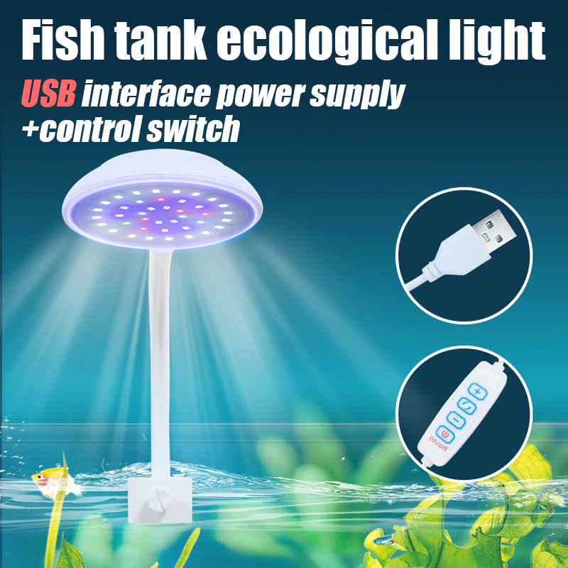 USB Fish Tank Small Clip Light - Marine Aquarium Water Change のレビューと価格