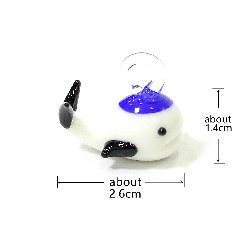 Mini Glass Whale Pendant Cute  - Marine Aquarium Japan のレビューと価格