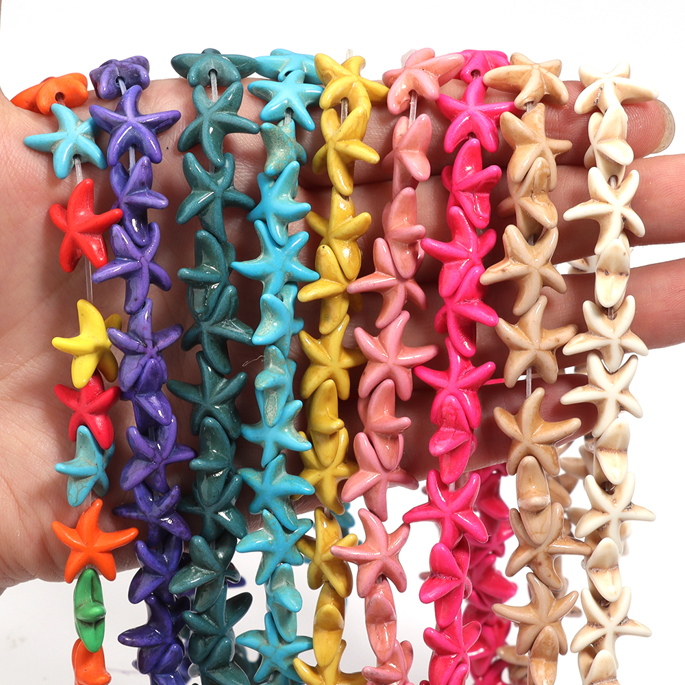 35pcs Colorful Starfish Beads  - Aquarium Marine Stone のレビューと価格