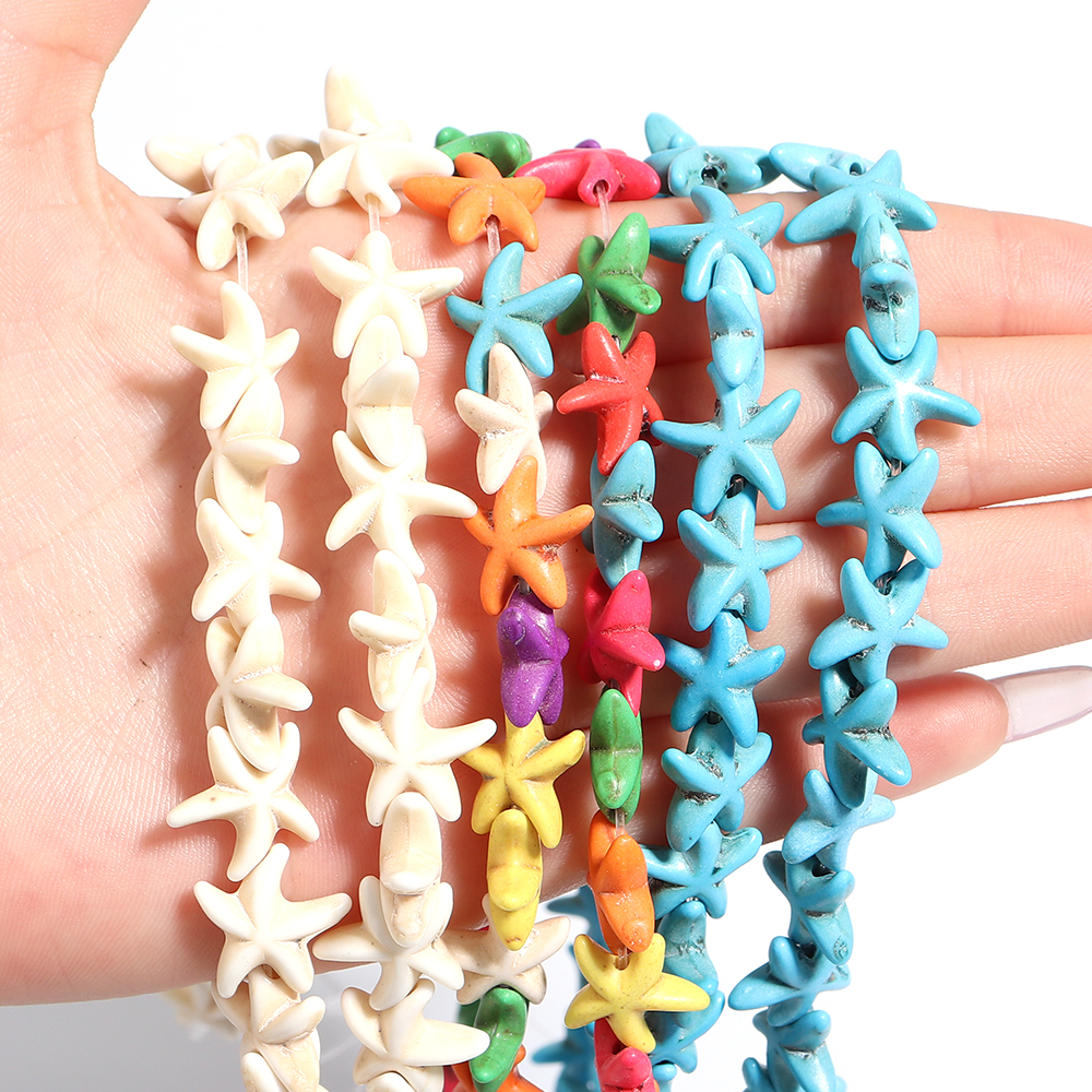 35pcs Colorful Starfish Beads  - Aquarium Marine Stone のレビューと価格