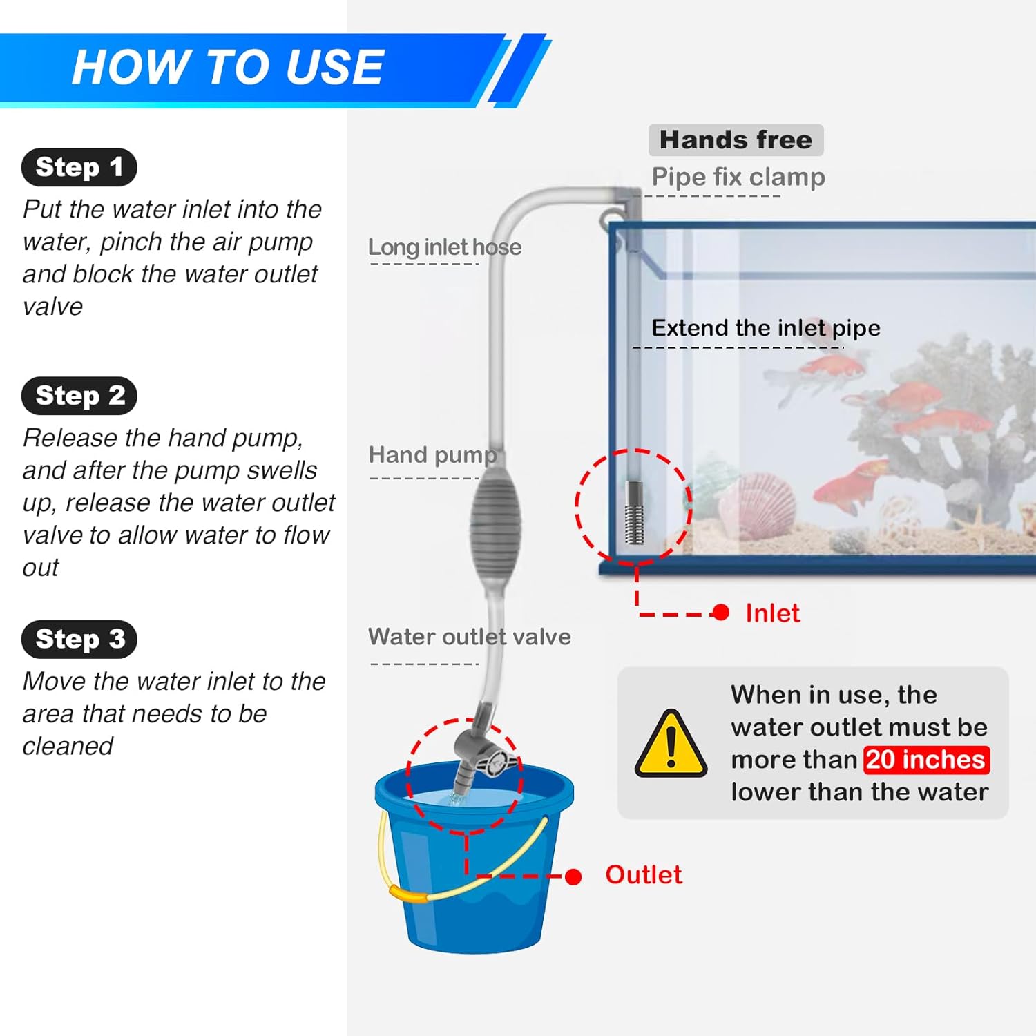 Large Fish Tank Aquarium Sipho - Marine Aquarium Water Change のレビューと価格