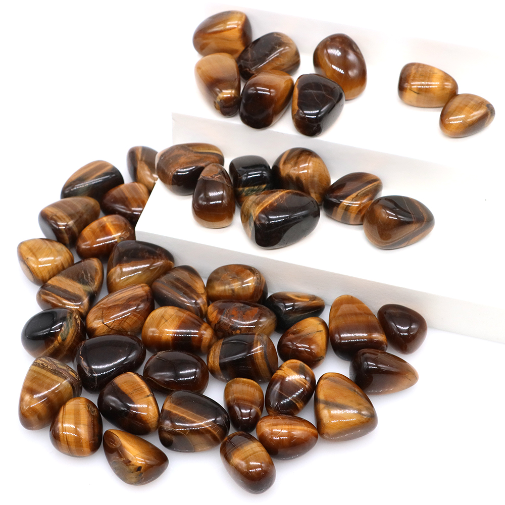 Natural Tiger Eye Tumbled Ston - Aquarium Marine Stone のレビューと価格