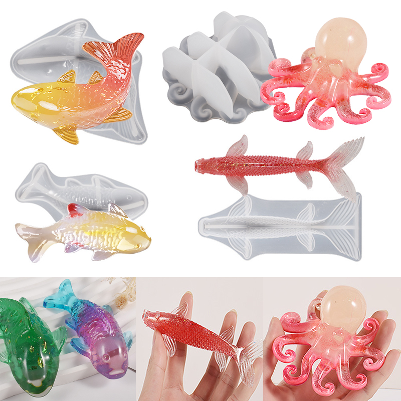 3D Koi Fish Shaped Epoxy Resin - Marine Aquarium Tanks のレビューと価格