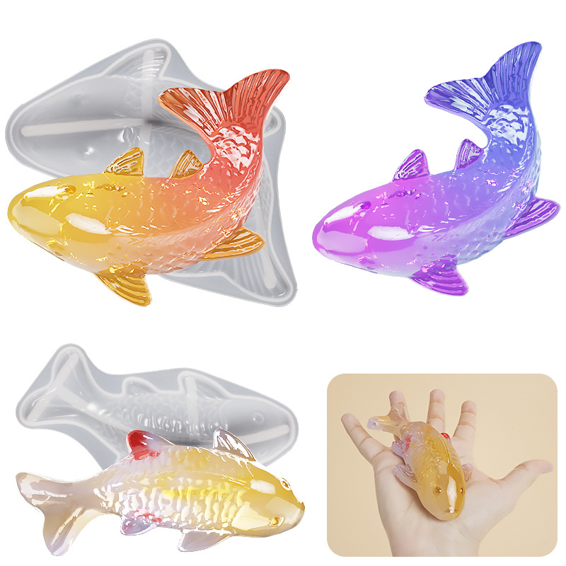 3D Koi Fish Shaped Epoxy Resin - Marine Aquarium Tanks のレビューと価格