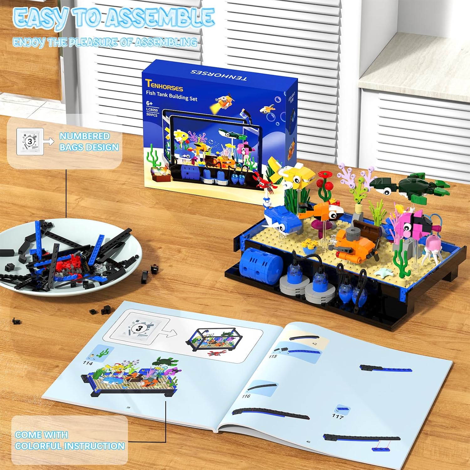 Fish Tank Building Block Set,  - Marine Life Aquariums のレビューと価格