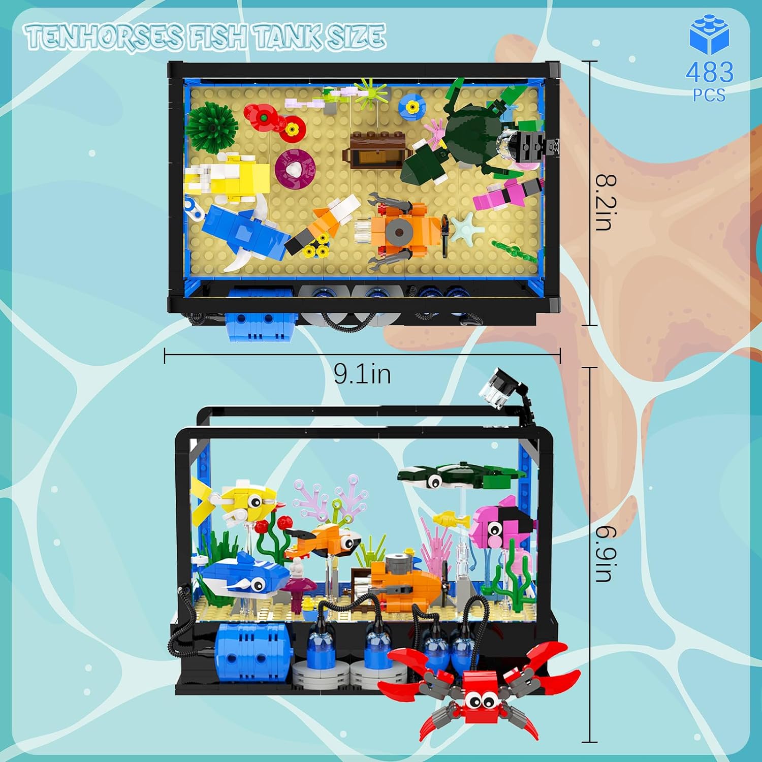 Fish Tank Building Block Set,  - Marine Life Aquariums のレビューと価格