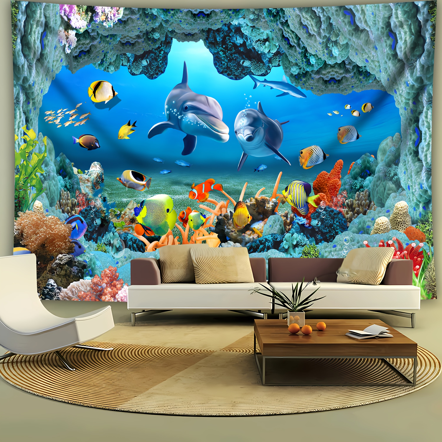 Underwater Coral Reef Dolphin  - Marine Life Aquariums のレビューと価格