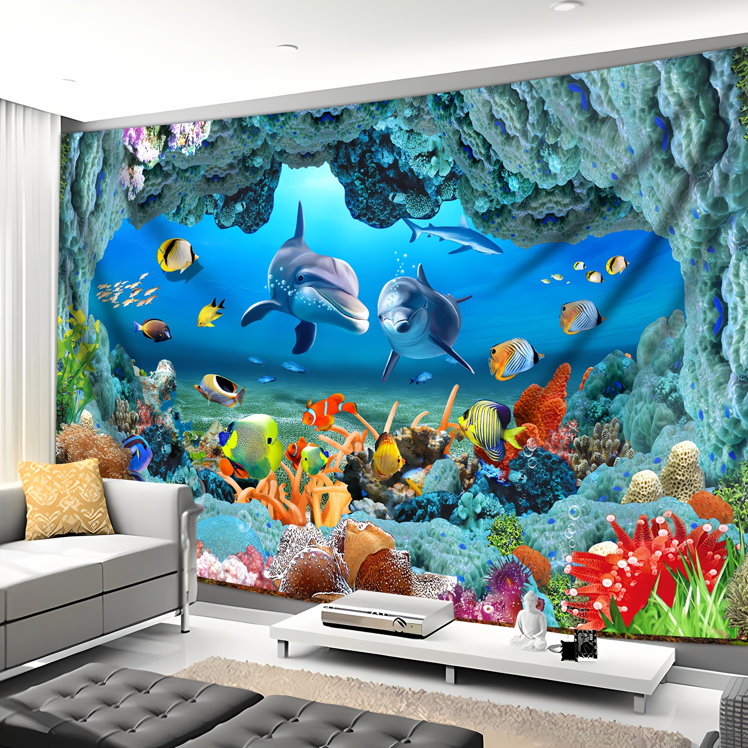 Underwater Coral Reef Dolphin  - Marine Life Aquariums のレビューと価格