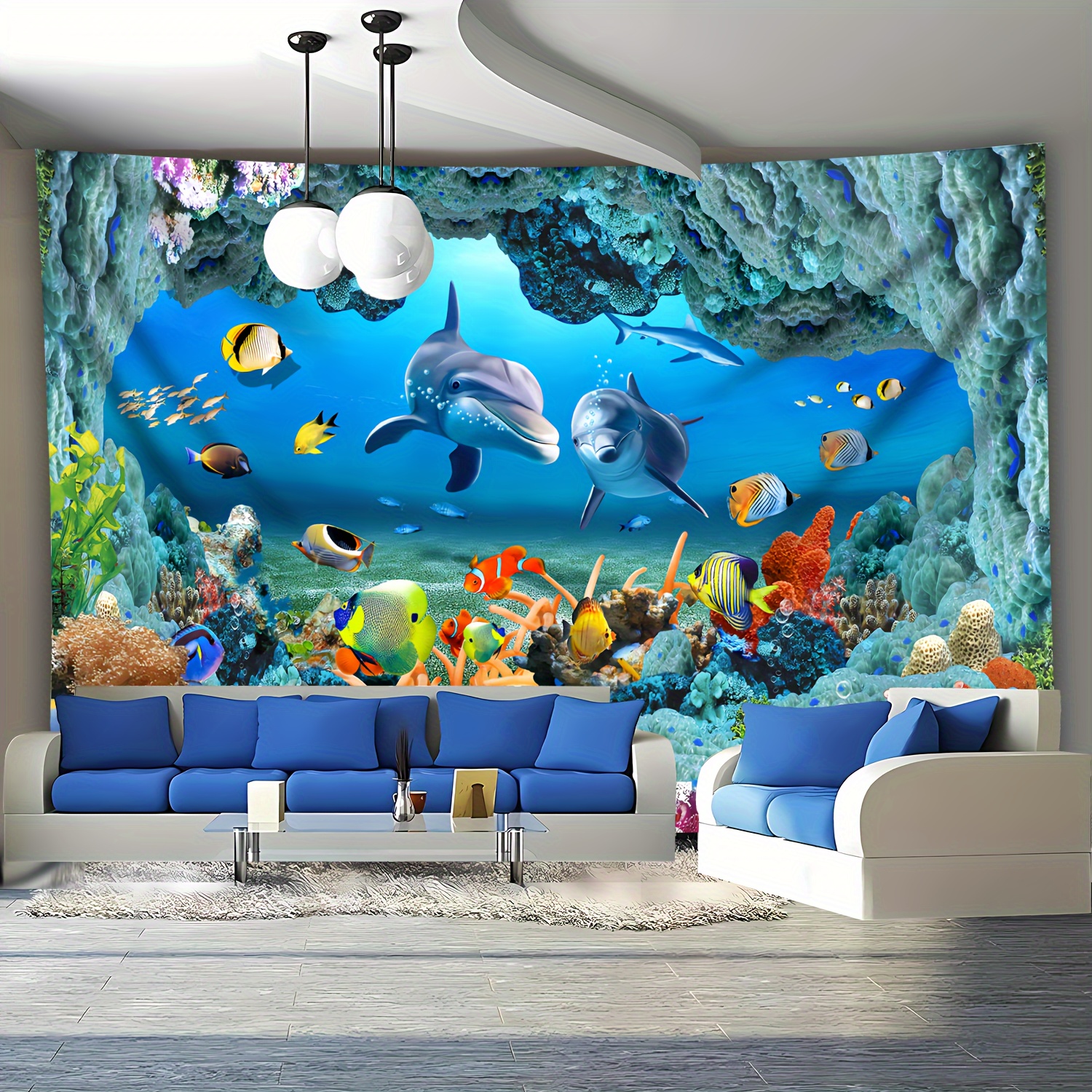 Underwater Coral Reef Dolphin  - Marine Life Aquariums のレビューと価格