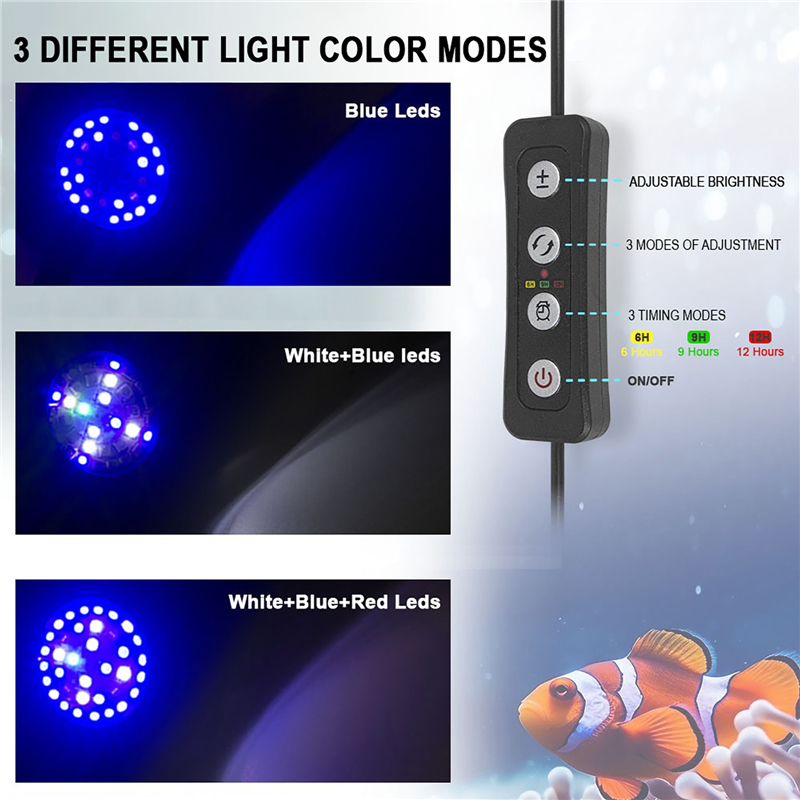 30W Aquarium Fish Tank Sea Wat - Marine Aquarium Led Lights のレビューと価格