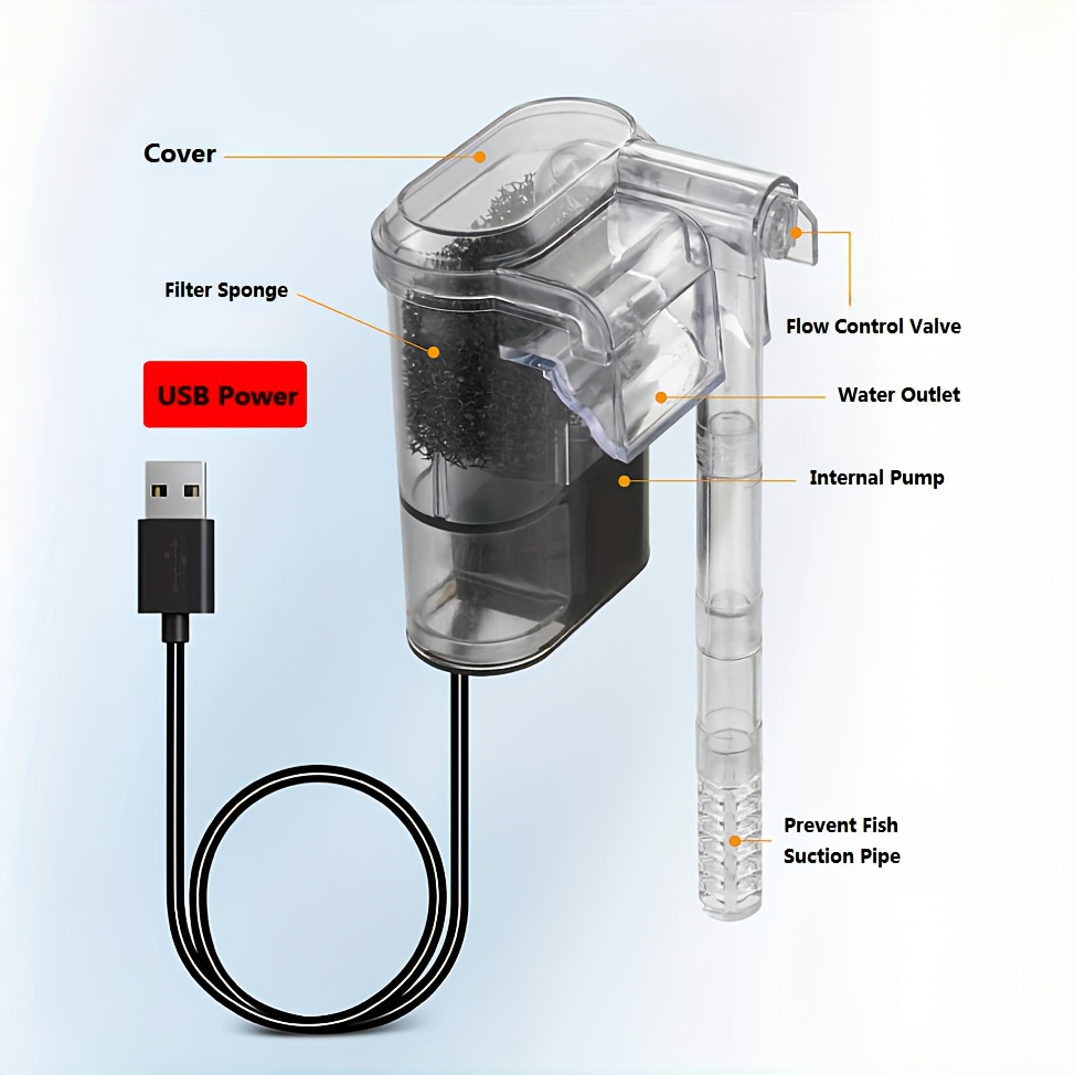 2.5W DC 5V Wall-hanging Filter - Marine Aquarium Overflow のレビューと価格
