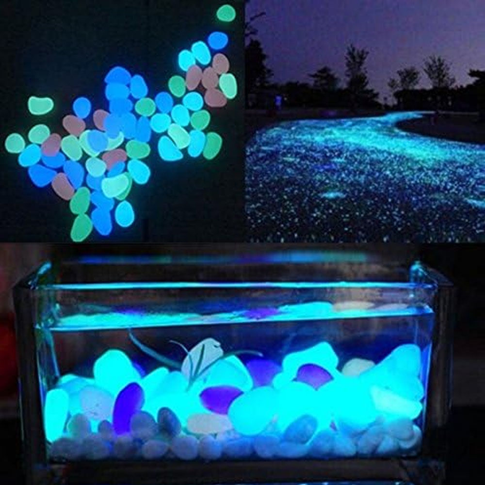 Fish Tank Rocks Glow Blue Pebb - Aquarium Marine Stone のレビューと価格