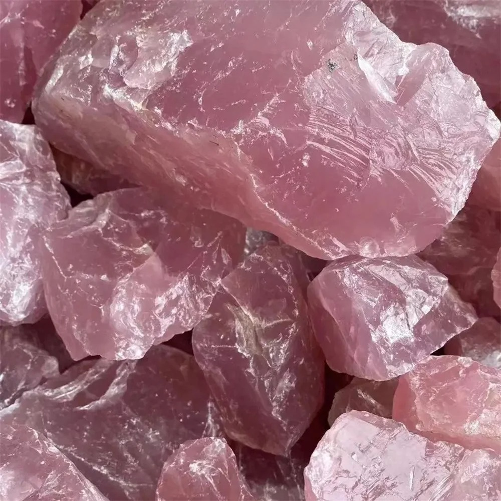 Pure Natural Pink Rose Quartz  - Aquarium Marine Stone のレビューと価格
