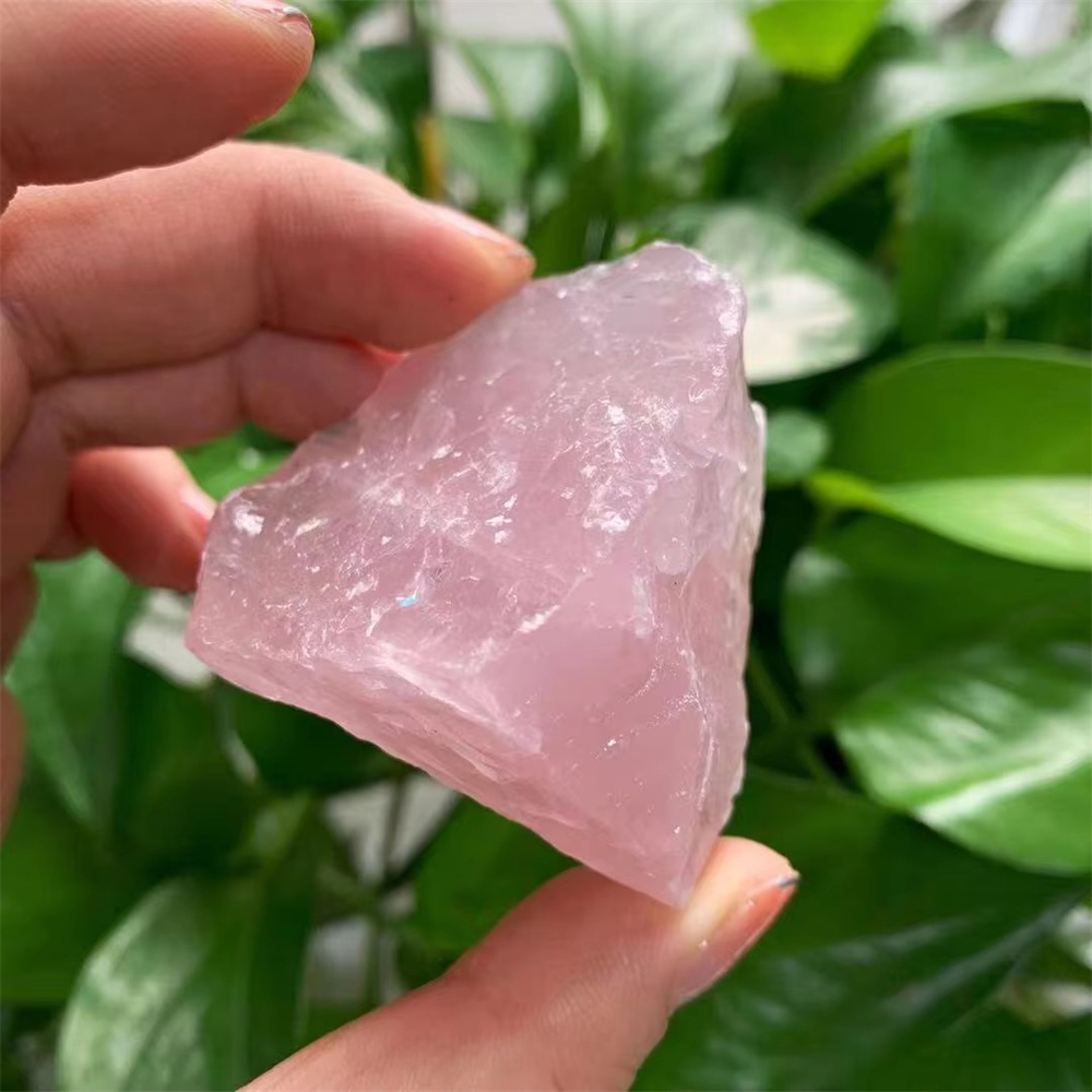 Pure Natural Pink Rose Quartz  - Aquarium Marine Stone のレビューと価格