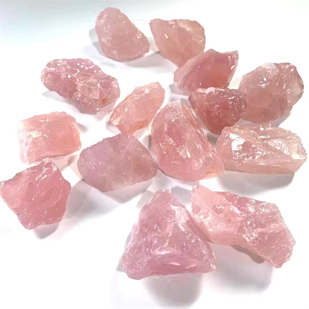 Pure Natural Pink Rose Quartz  - Aquarium Marine Stone のレビューと価格