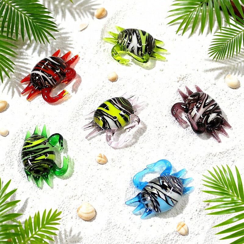 Handmade Cute Mini Glass Crab  - Marine Aquarium Japan のレビューと価格
