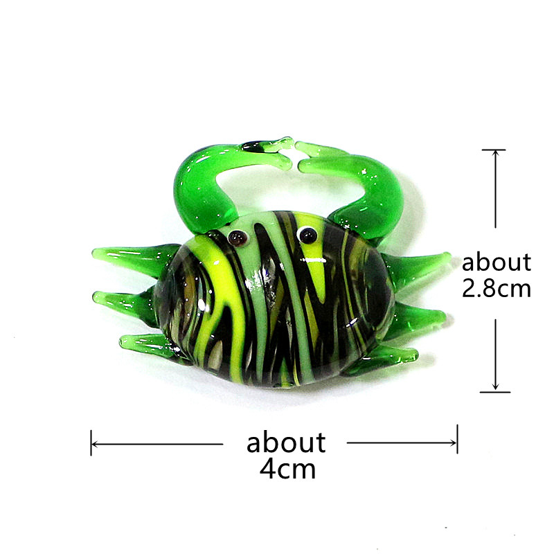 Handmade Cute Mini Glass Crab  - Marine Aquarium Japan のレビューと価格