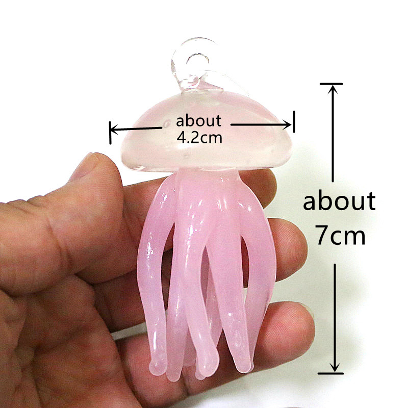 Pink Jellyfish Glass Pendant C - Marine Life Aquariums のレビューと価格