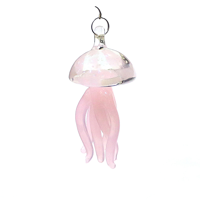 Pink Jellyfish Glass Pendant C - Marine Life Aquariums のレビューと価格