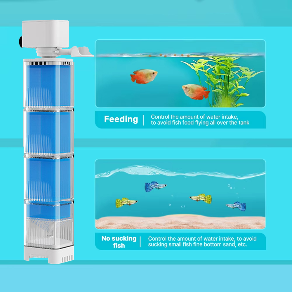 Aquarium Filter Pump Fish Tank - Marine Aquarium Overflow のレビューと価格
