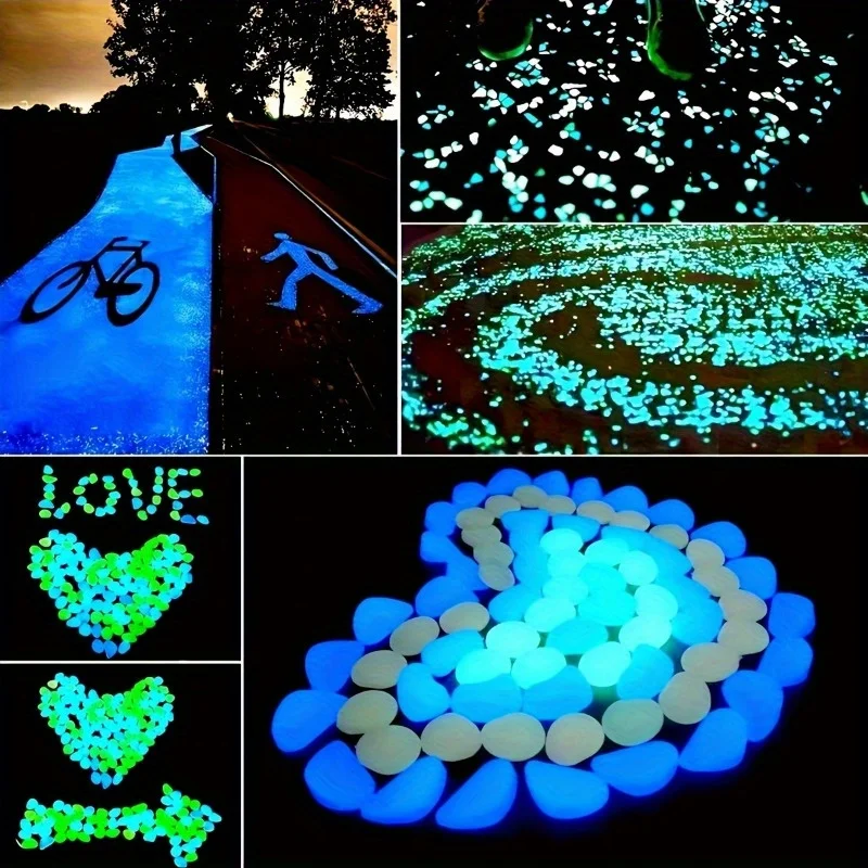 500Pcs Glow in The Dark Garden - Marine Aquarium Tanks のレビューと価格